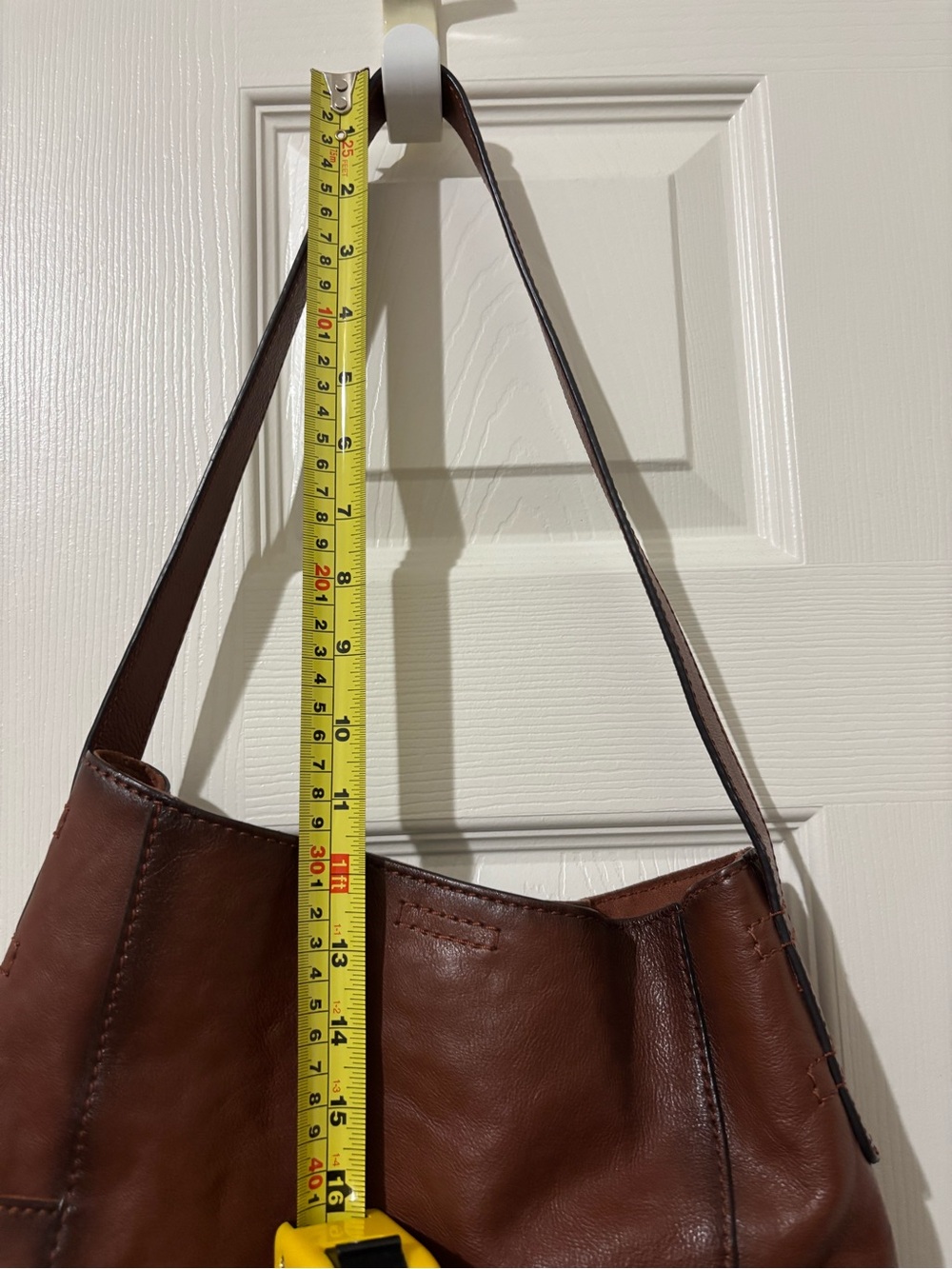 NWT Frye Brown Genuine Leather Shoulder Bag - Picture 6 of 8